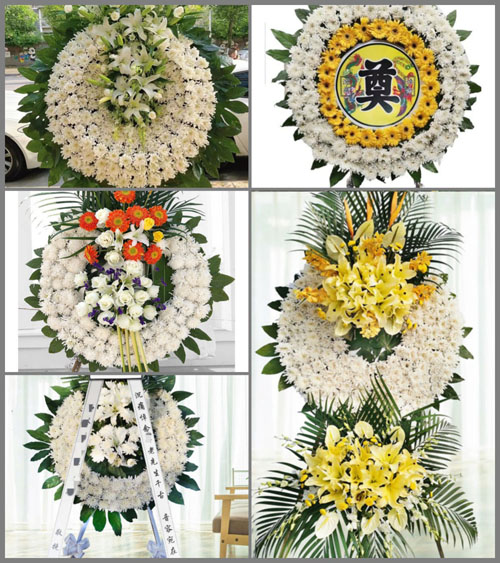 湖北咸宁市赤壁市茶庵岭镇八王庙村花圈速递